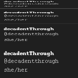 decadentThrough